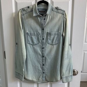 Express Light Blue Button Down Shirt